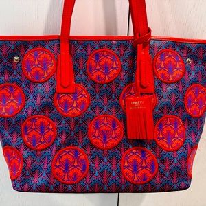 LIBERTY
Iphis Marlborough Tote Bag Red/Purple- Limited Edition
